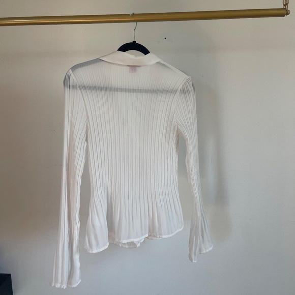 white sheer blouse - Picture 4 of 4